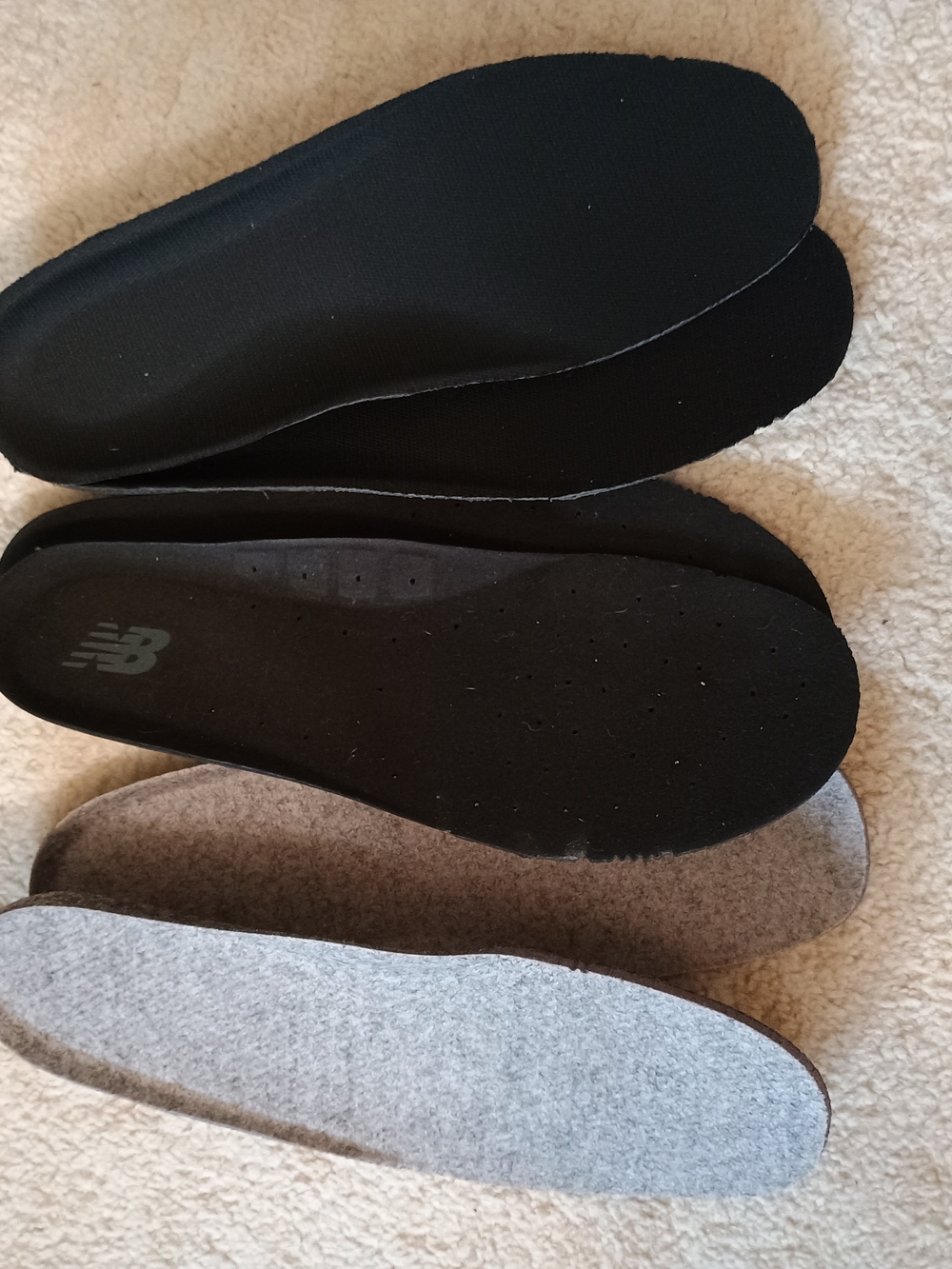 Three Pairs Men's Shoes Insoles